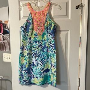 Lilly Pulitzer Vibrant Blue and Green Women's Dress